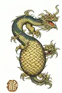 dragon egg tattoo design idea