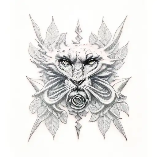 high priestess tarot tattoo design idea