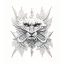 high priestess tarot tattoo design idea