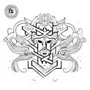 nombre "Paola" con letra cursiva tattoo design idea