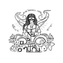 nombre "Paola" con letra cursiva tattoo design idea