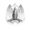 Medieval knight  tattoo design idea