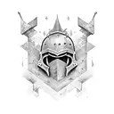 Medieval knight  tattoo design idea