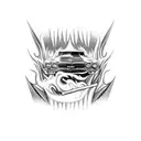 1971 chevelle ss Cherry red with white racing stripes driver with cigarette and Coors banquet in his hand tattoo design idea