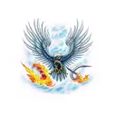 scorpio eagle Phoenix  tattoo design idea