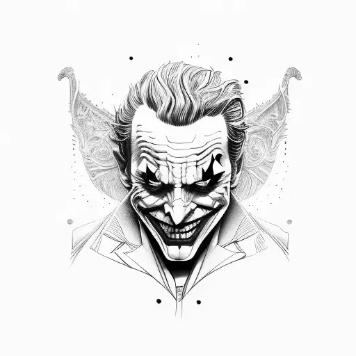 Joker tattoo design idea