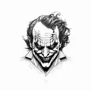 Joker tattoo design idea