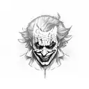 Joker tattoo design idea