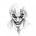 Joker tattoo design idea