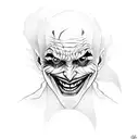 Joker tattoo design idea