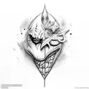 Joker tattoo design idea
