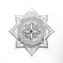 Maltese cross  tattoo design idea