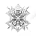 Maltese cross  tattoo design idea