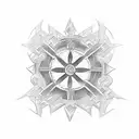 Maltese cross  tattoo design idea