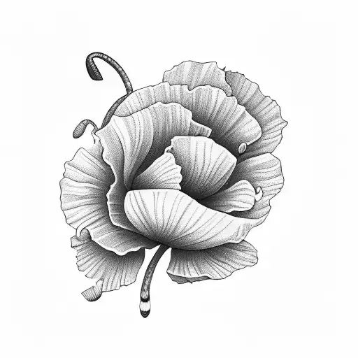 cobra wrapped around a poppy tattoo design idea