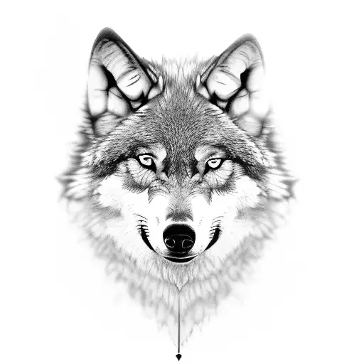 3 wolves tattoo design idea