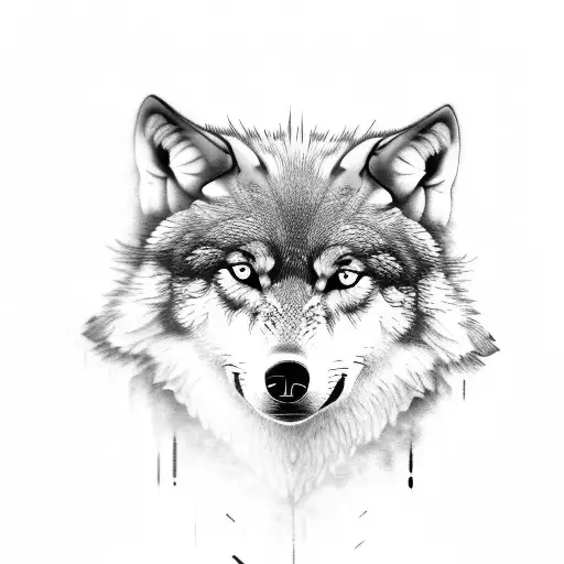 Three wolves tattoo design idea