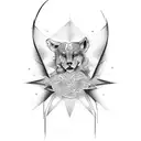 money power respect tattoo design idea