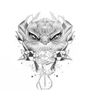 money power respect tattoo design idea