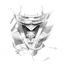 Sketch-style tattoo of a memorable manga panel tattoo design idea