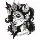 kali goddess tattoo design idea