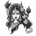 kali goddess tattoo design idea