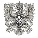 albanian double headed eagle flag . my kids names, Ava, Elian, and eston.   tattoo design idea