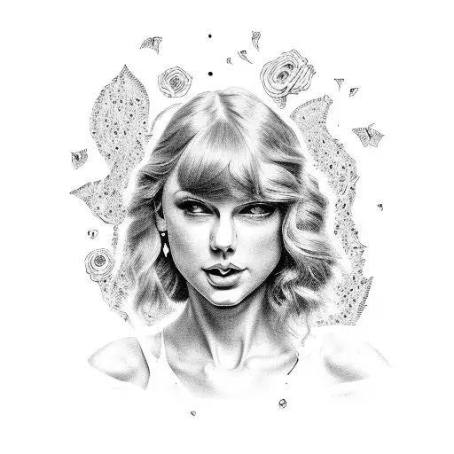 Taylor Swift lyrics and images tattoo design idea