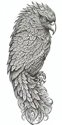 phoenix tattoo design idea
