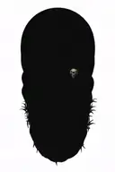 single skull with roses and thorns intertwined tattoo design idea