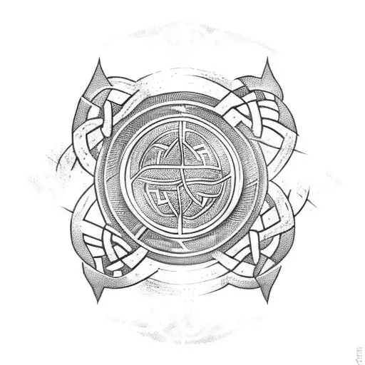 airborne Celtic fire iraq tattoo design idea