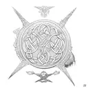 airborne Celtic fire iraq tattoo design idea