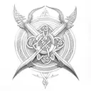 airborne Celtic fire iraq tattoo design idea