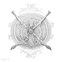 airborne Celtic fire iraq tattoo design idea