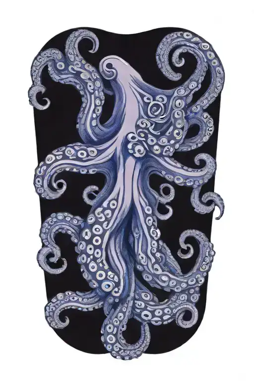 octopus tentacles tattoo design idea