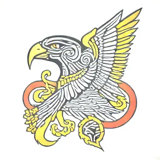 Horus God tattoo design idea