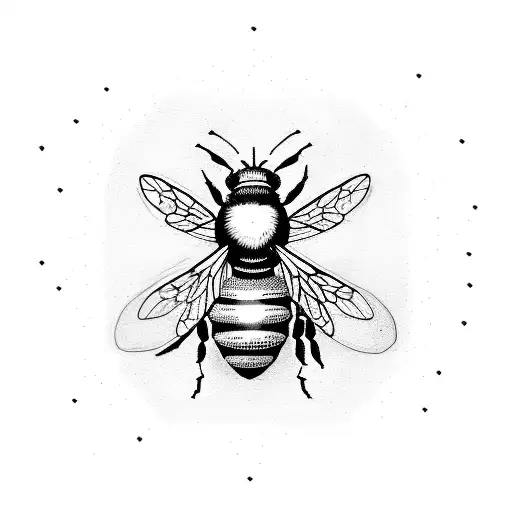 Honey Bee tattoo design idea