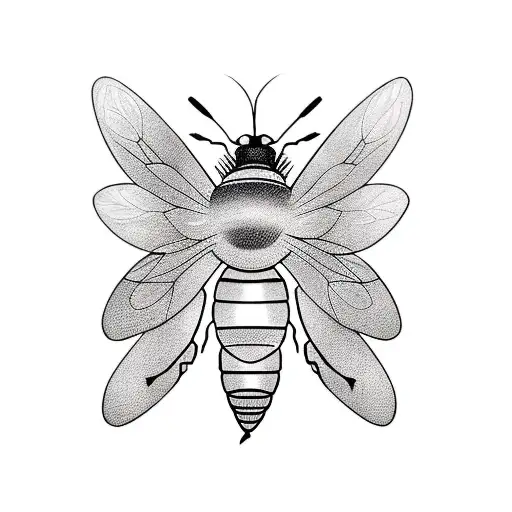 Honey Bee tattoo design idea