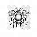 Honey Bee tattoo design idea