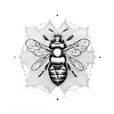 Honey Bee tattoo design idea