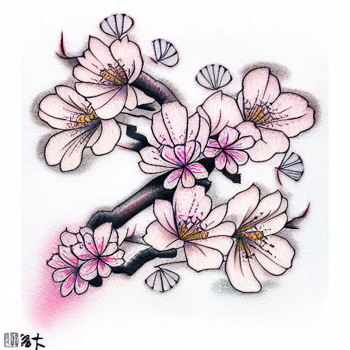 Cherry Blossom tattoo design idea