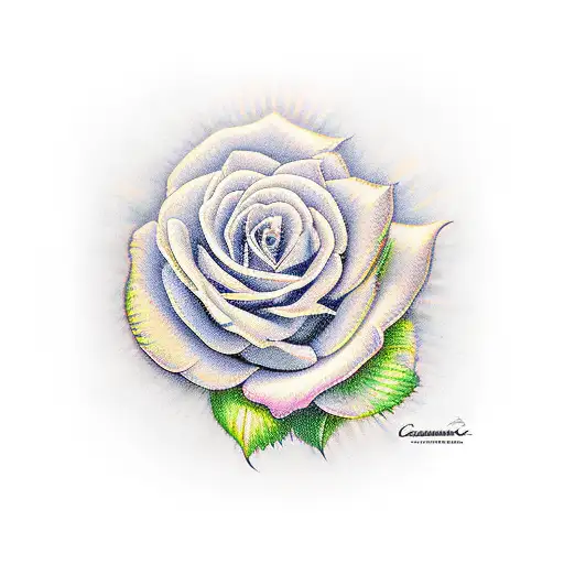 caducée Hermès sur épaule entouré de rose sur l'épaule et le bras tattoo design idea