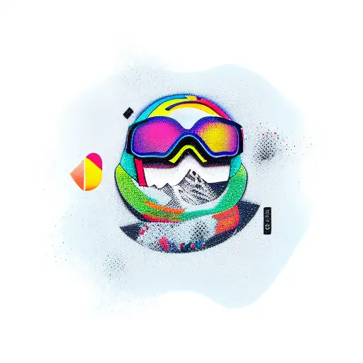 Snowboard tattoo design idea