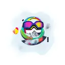 Snowboard tattoo design idea