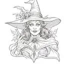 the wicked witch of the west  tattoo design idea
