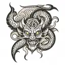 1980 2004 2001 tattoo design idea