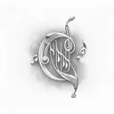 music into birds wrens tattoo design idea