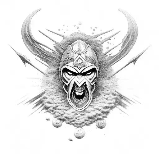 Warrior Protector of the Creek  tattoo design idea
