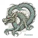 Design a Tattoo A dragon (representing your Chinese zodiac sign) wrapped around an integrated circuit (representing your Chinese zodiac sign). tattoo design idea