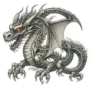 Design a Tattoo A dragon (representing your Chinese zodiac sign) wrapped around an integrated circuit (representing your Chinese zodiac sign). tattoo design idea